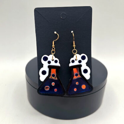 beaker earrings