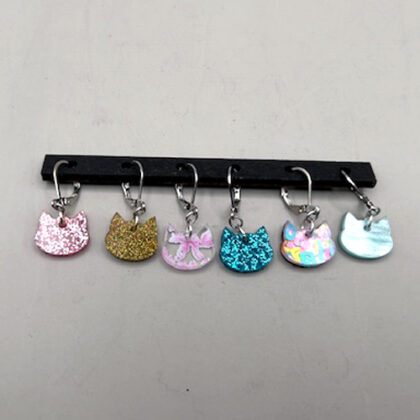 stitch marker - kitties