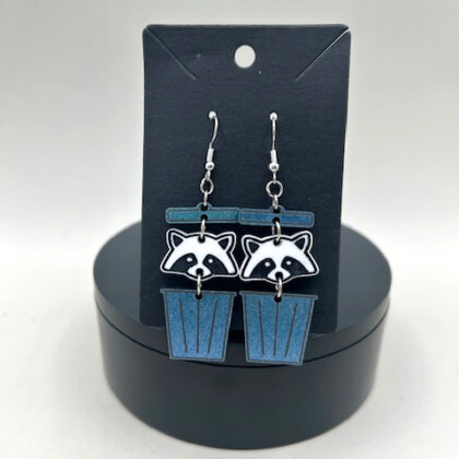 trash panda earrings