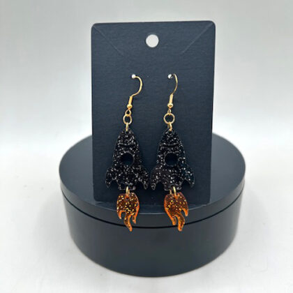 rocketship earrings