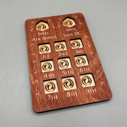 spell slot tracker - red