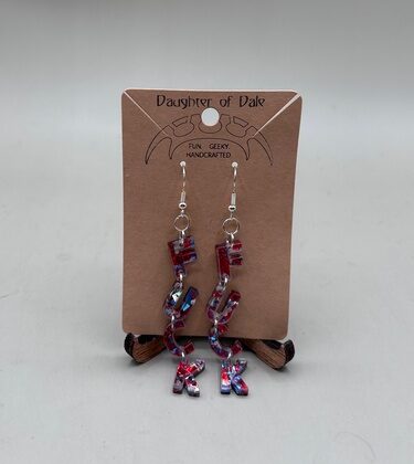 fuck dangle earrings