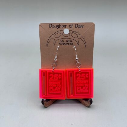 insert coin earrings